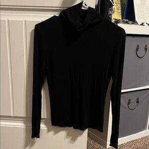 Wild Fable Black Ribbed Turtleneck